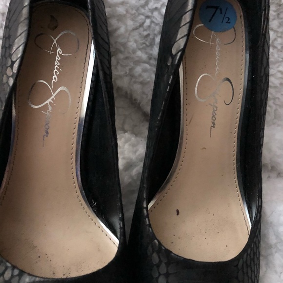 Black python heels - Picture 4 of 5